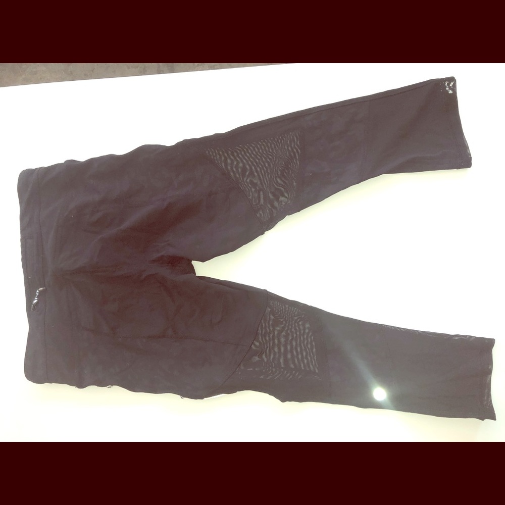 Lululemon limited edition leopard and mesh crop
